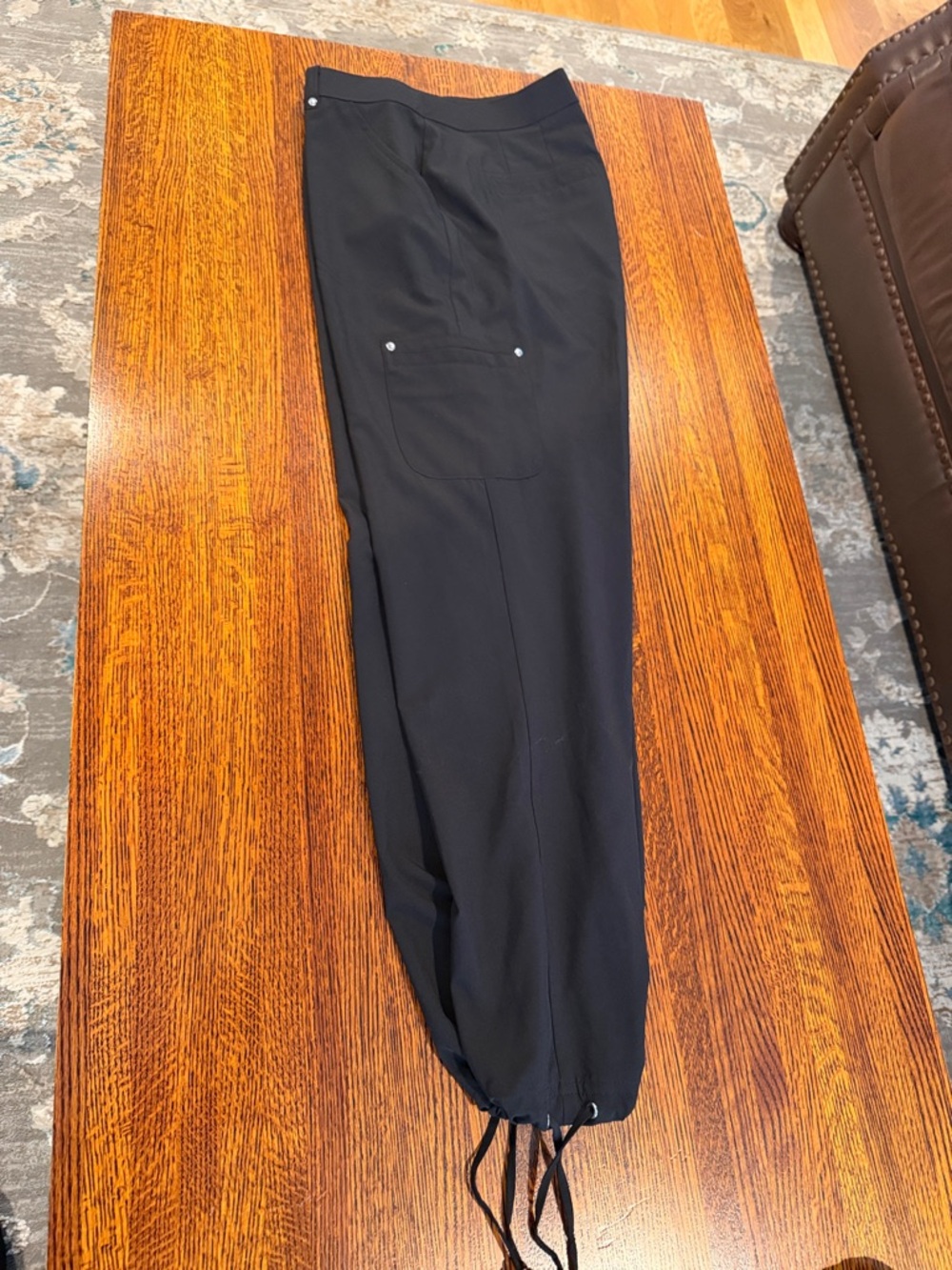 Zenergy by Chico’s Black Pants Full-Length Joggers Sz 0  (4/6-S)
